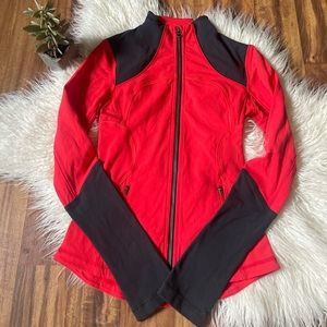Lululemon Bright Red Full Zip Jacket Size 6